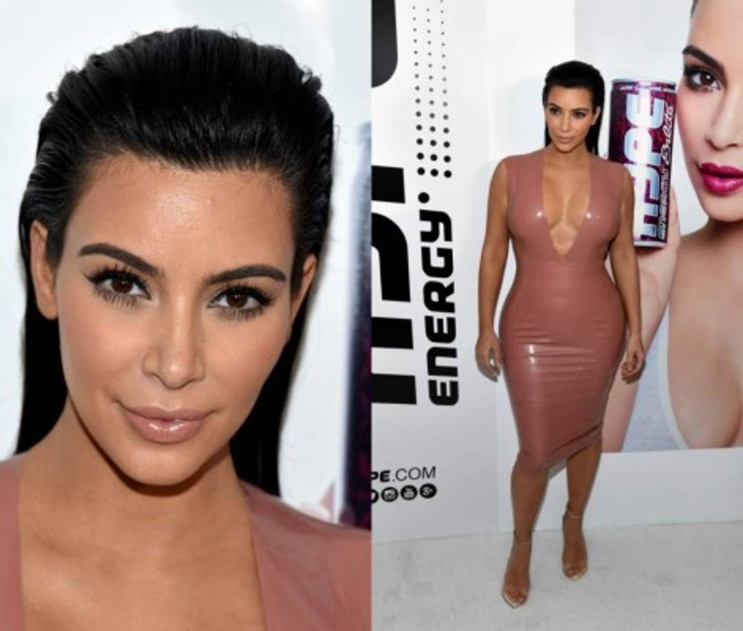 Así lucía Kim en sus primeros meses de embarazo.