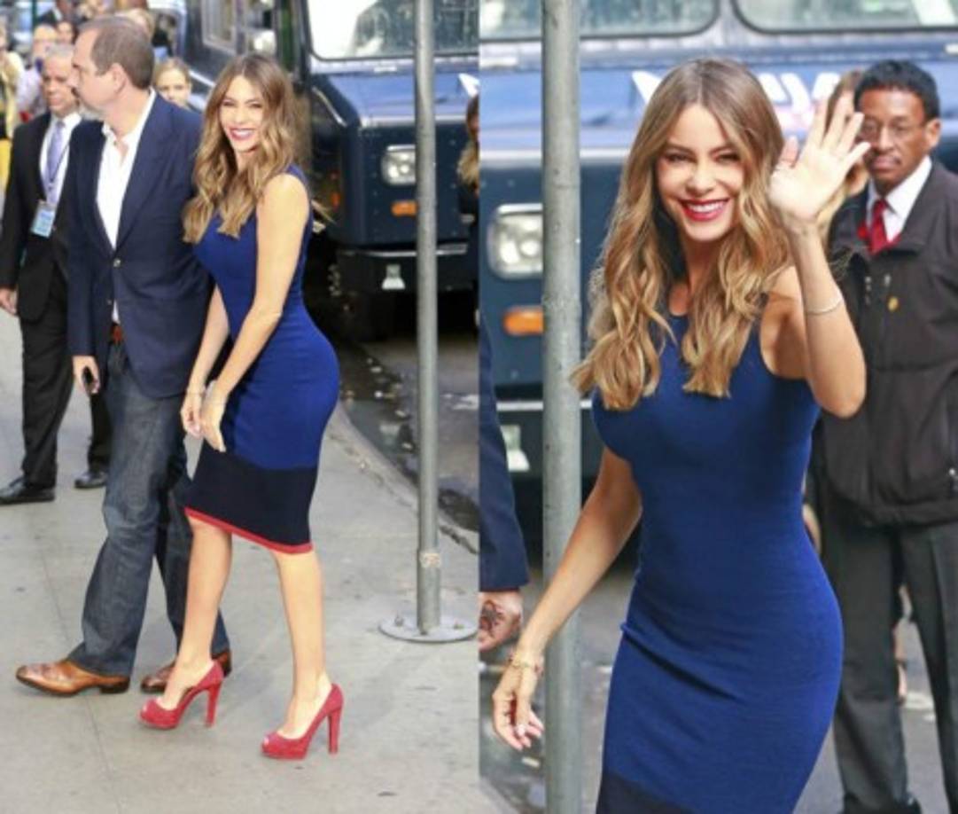 Sofía Vergara asistió al programa de televisión Good Morning America, en Nueva York.