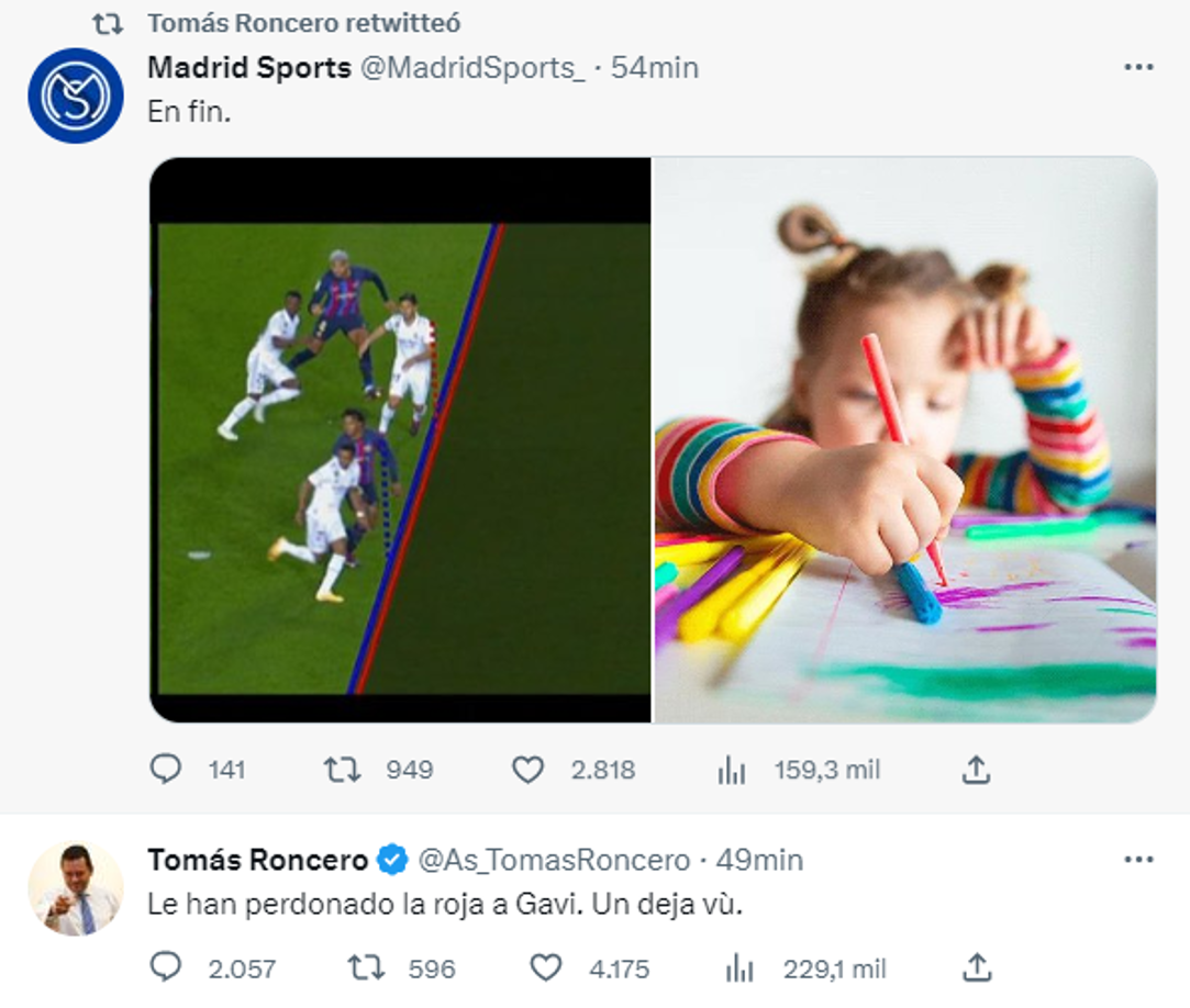 Tomás Roncero de Diario As de España enfatizó en el gol anulado al Real Madrid.