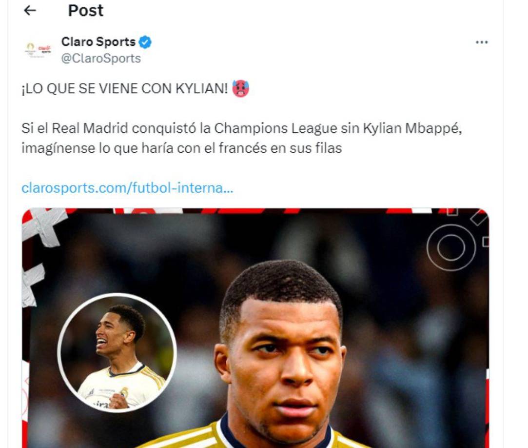 La noticia sobre Mbappé y Real Madrid ha generado impacto mundial . 