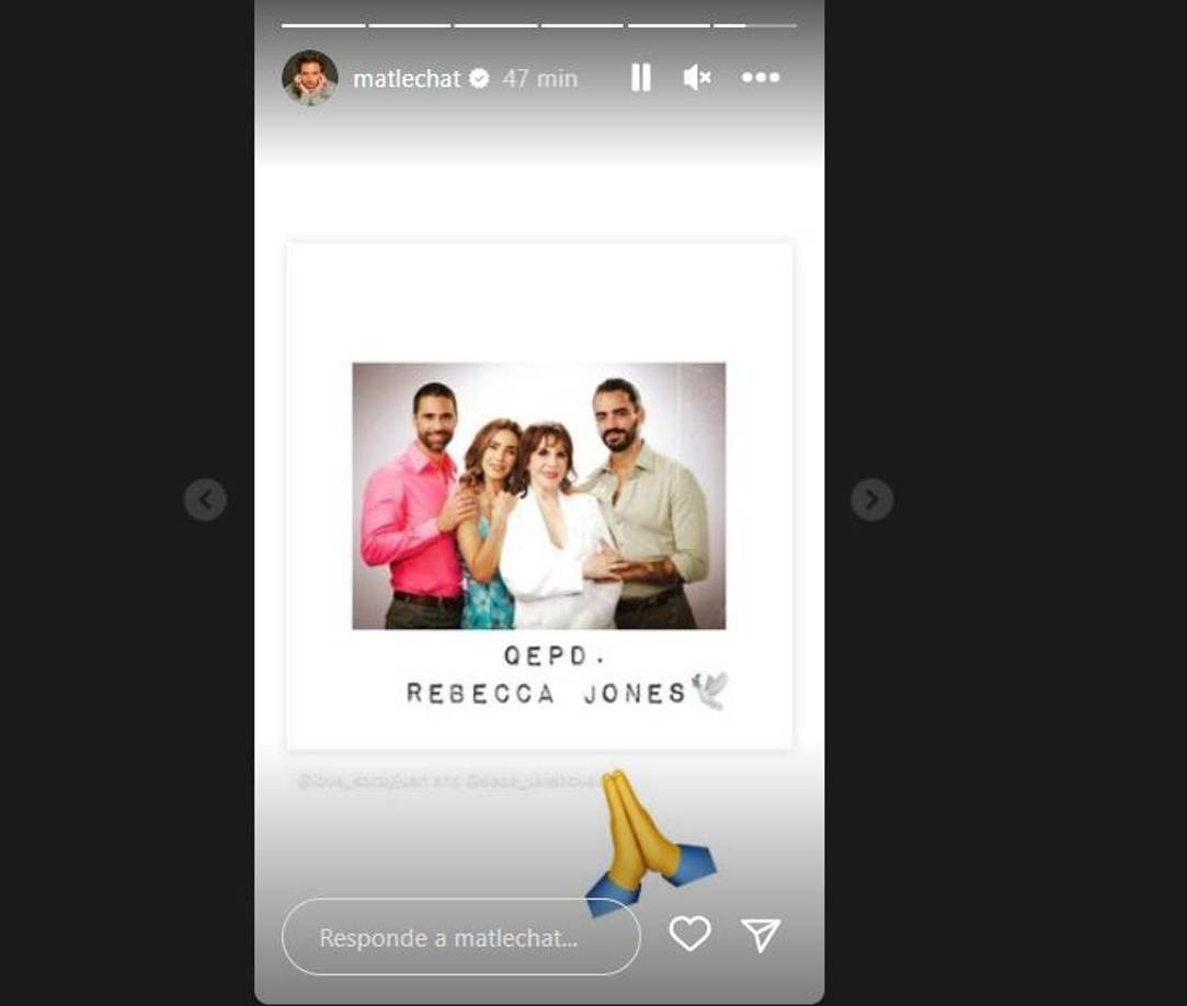 Ahí mismo, Matías Novoa mostró su tristeza ante la partida de quien fue su compañera de elenco en Cabo.