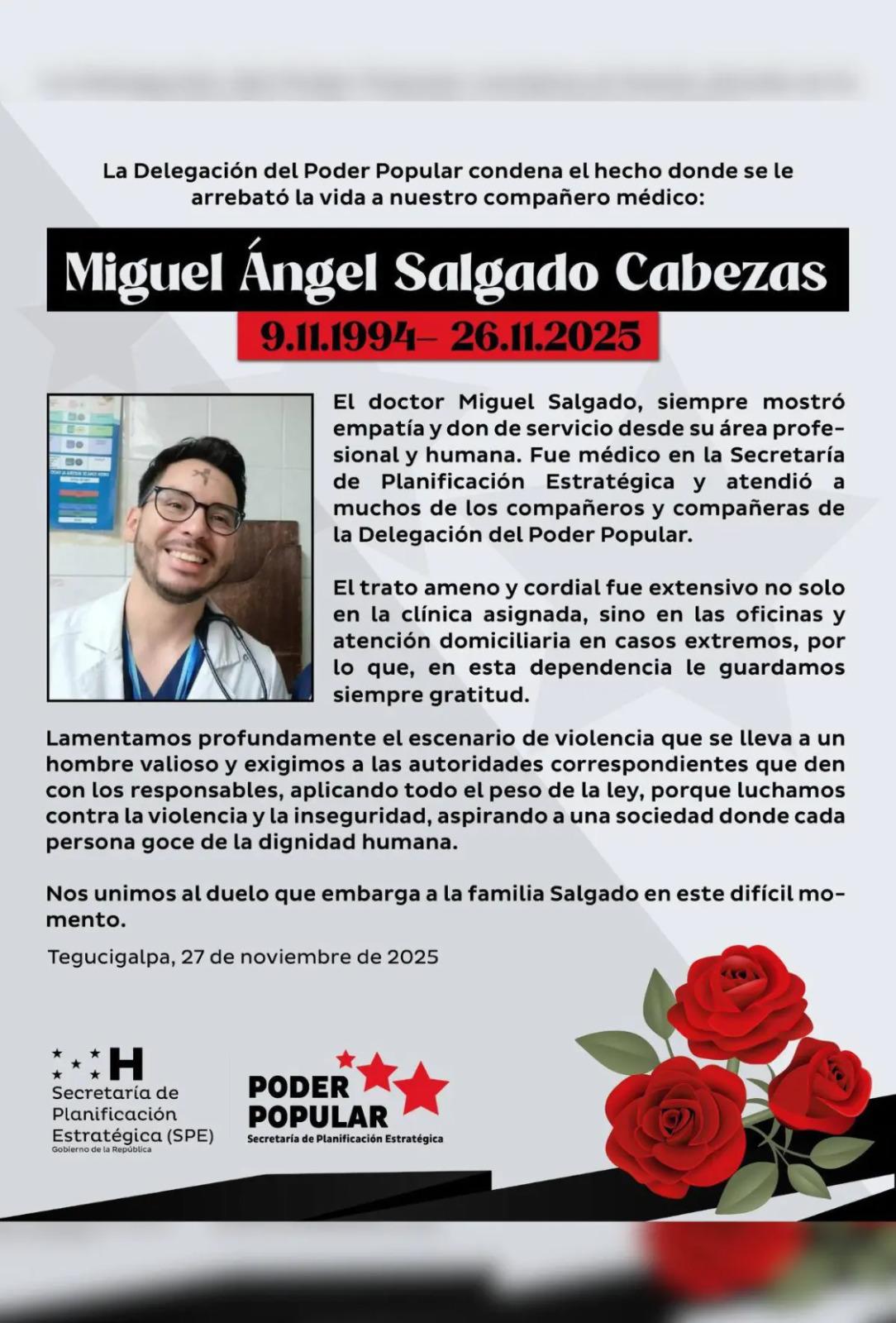 Doctor ultimado era sobrino de alto funcionario del gobierno