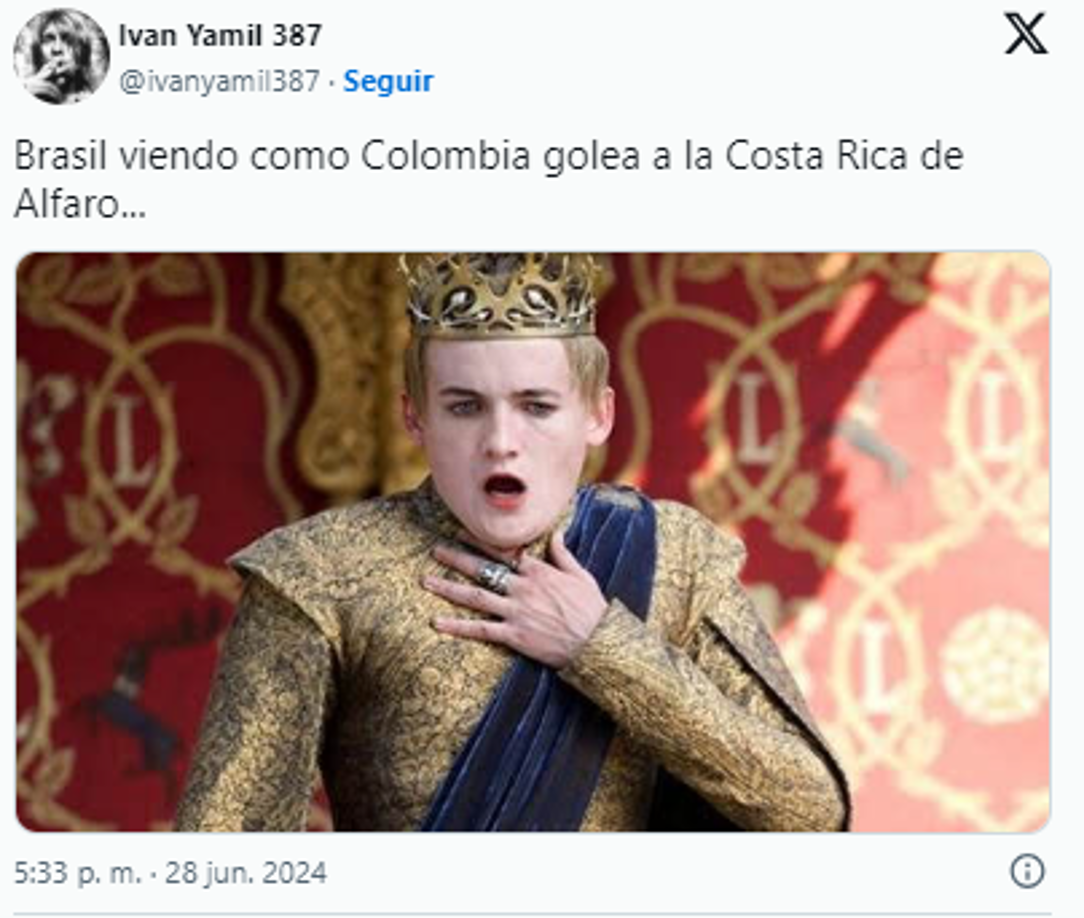Colombia goleó a Costa Rica: los jocosos memes tras paliza en Copa América