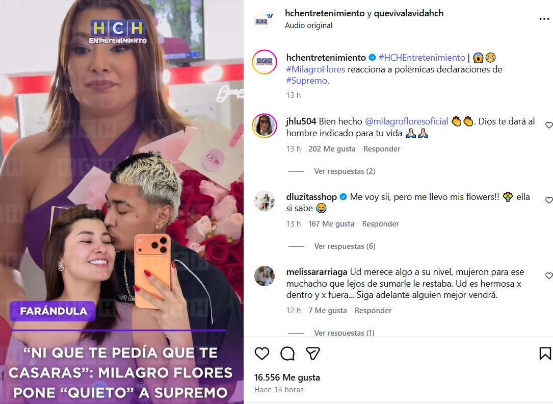 Milagro Flores a Supremo: Ni que te pedía que te casaras