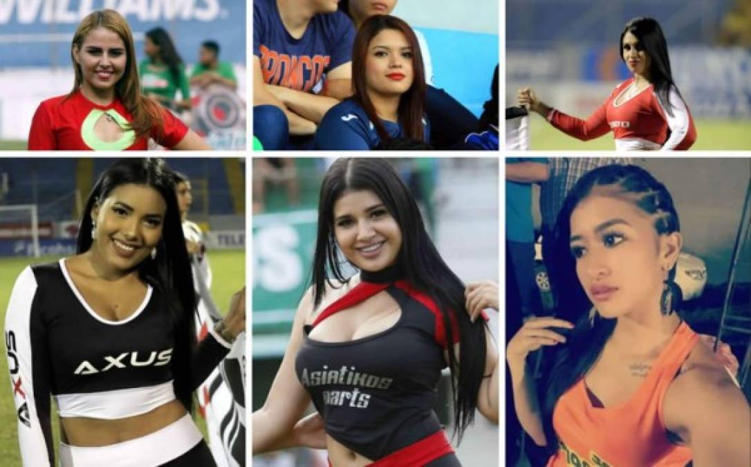 Ellas son las bellas chicas que engalanaron la octava jornada del Torneo Apertura 2018 de la Liga Nacional del fútbol hondureño.