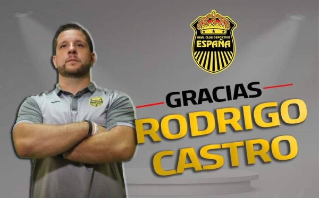 Carlos Restrepo sumaría un nuevo preparador físico al Real España debido a que el uruguayo Rodrigo Castro fue dado de baja en la Máquina. El charrúa, tras su salida, anunció que se quedará a vivir en San Pedro Sula.