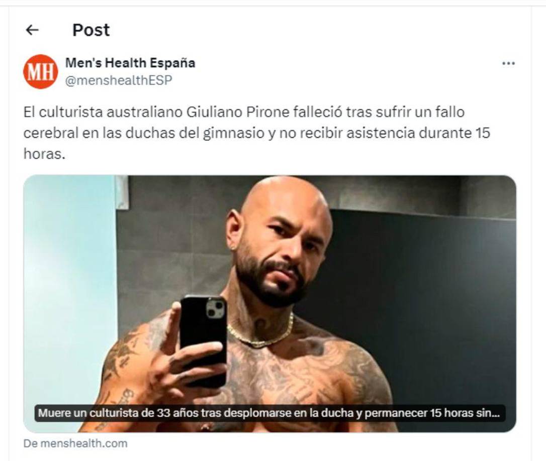 La muerte del deportista ha generado conmoción y diversos medios internacional hacen eco de lo ocurrido. 