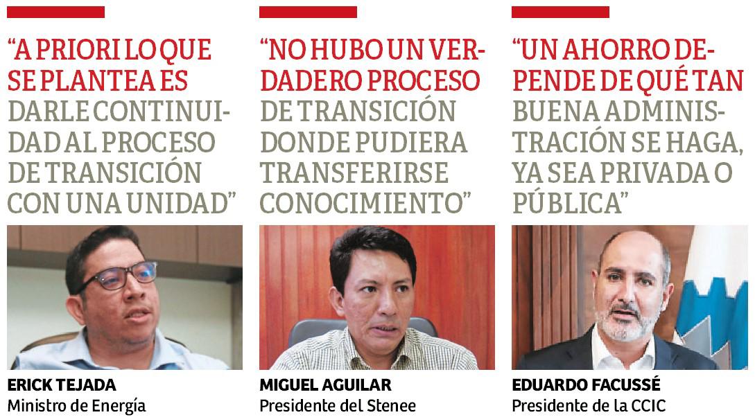 Una unidad gerencial tomará control de los procesos de EEH