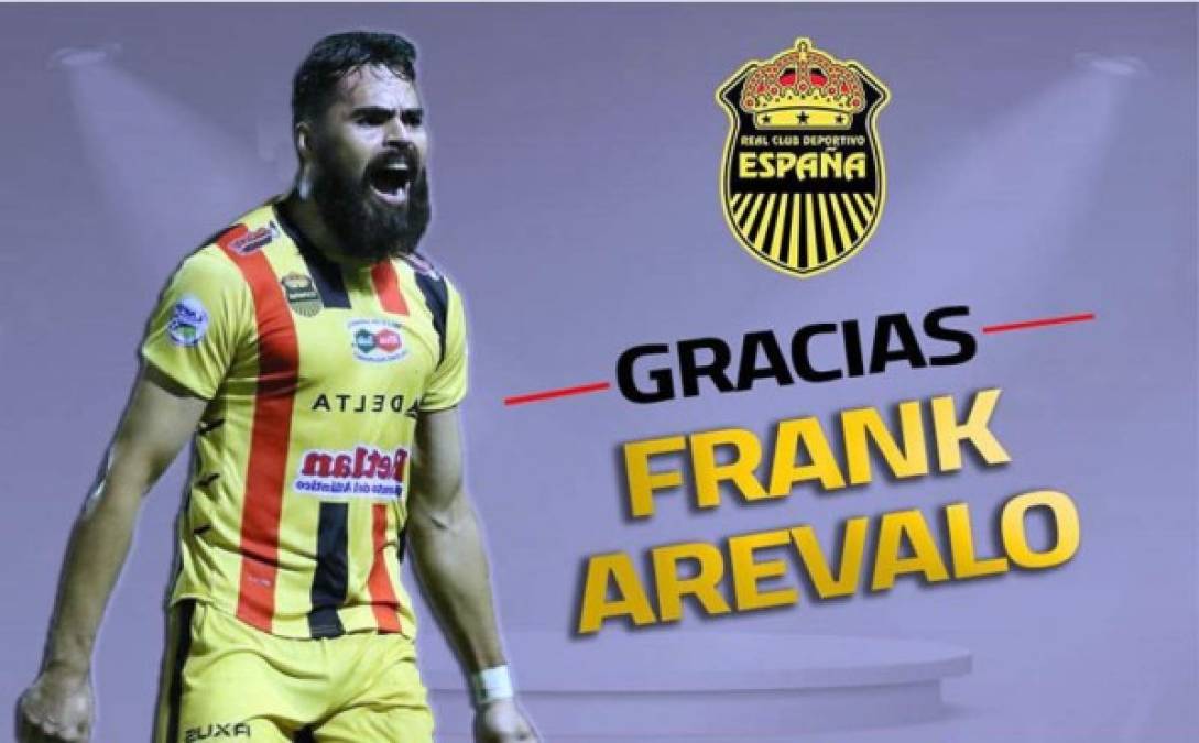 Frank Arévalo es otra de las bajas que ha anunciado el Real España. El defensa no sigue más en el equipo aurinegro.