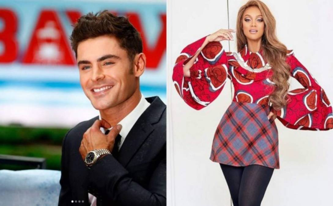 Para Zac Efron la reconocida modelo Tyra Banks fue su amor platónico durante toda su adolescencia.