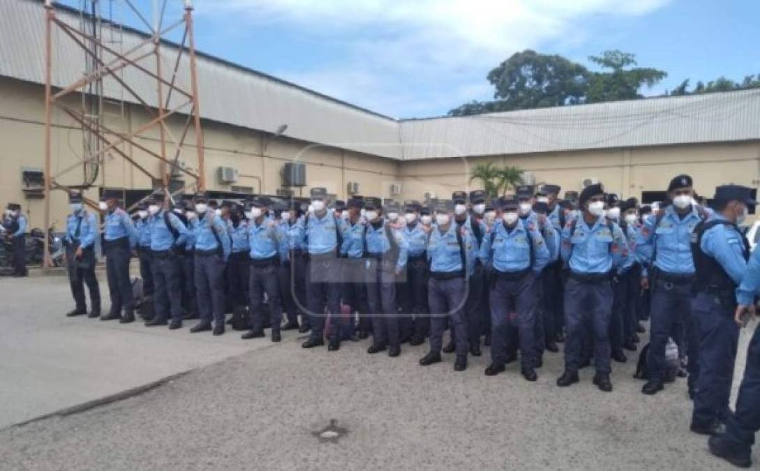 Un contingente policial de 240 arribó a San Pedro Sula para sumarse a los trabajos de prevención y vigilancia en las elecciones internas.