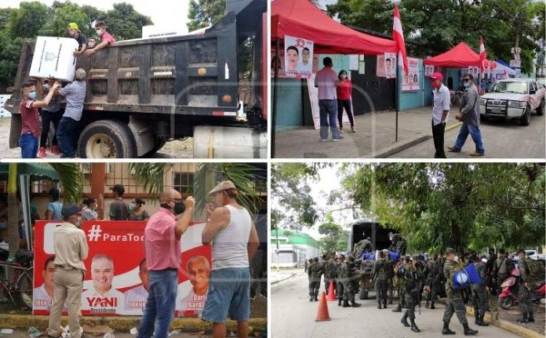 Disintas rutas y recorridos de las maletas electorales desde Tegucigalpa han llegado a los 18 departamentos de Honduras.