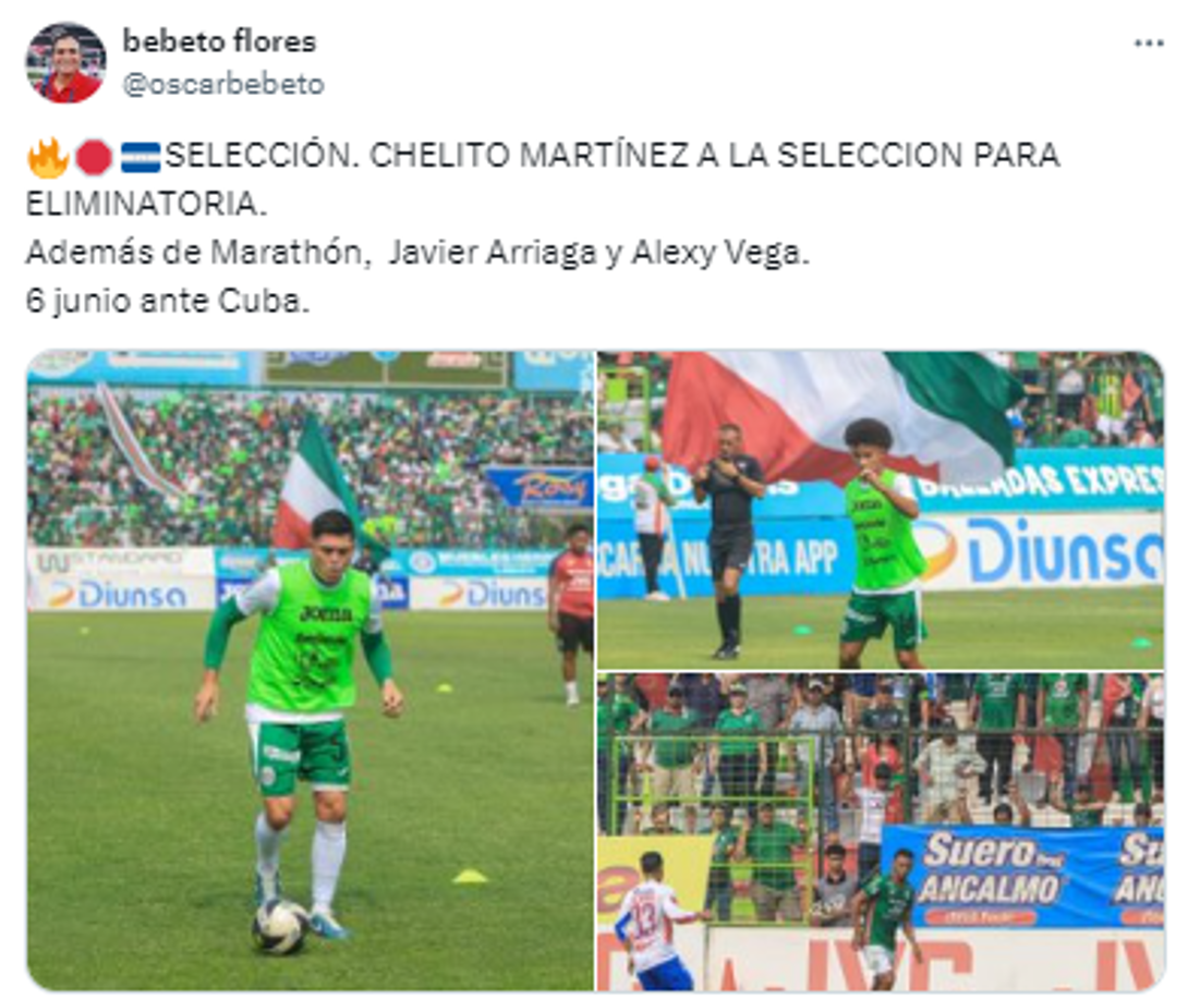 Bebeto Flores también destacó la presencia del Chelito en la convocatoria.