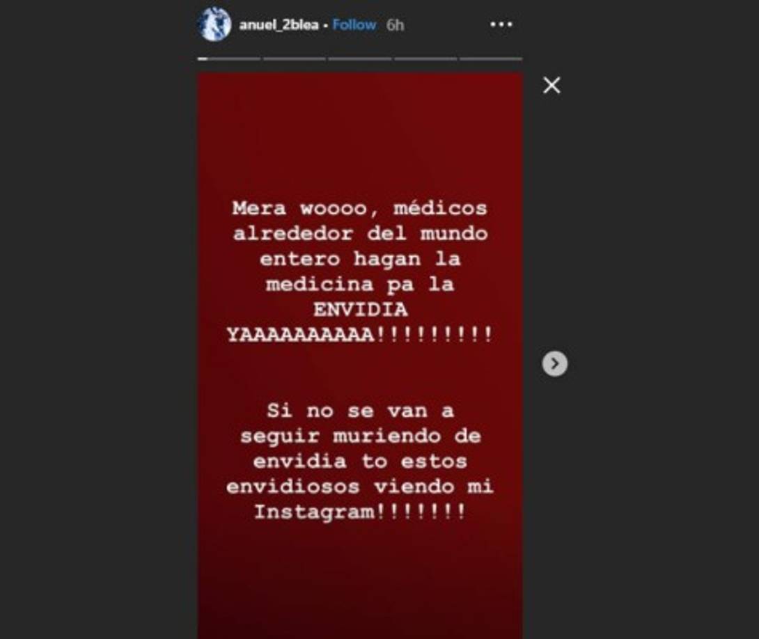 También dejó un mensaje para todos lo que lo han criticado, argumentando que sus comentarios son por envidia.