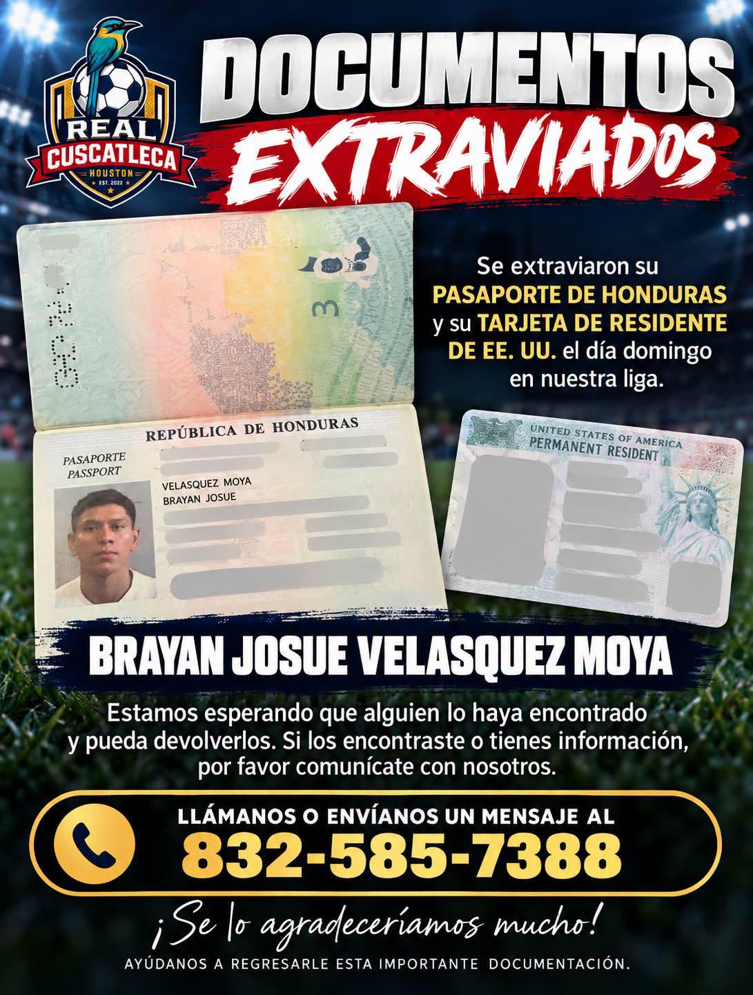 Brayan Moya sufre un problema en USA: hacen petición para ayudar al futbolista