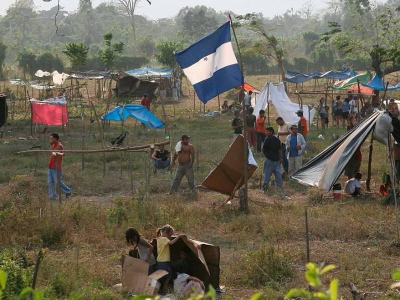 Invasores de tierra en Honduras | Fotografía de referencia.