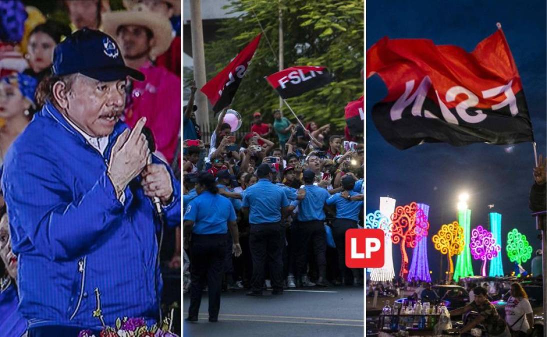 El gobernante Frente Sandinista de Liberación Nacional (FSLN), con el presidente Daniel Ortega a la cabeza, celebró ayer martes en Nicaragua el 43º aniversario del triunfo de su revolución con más poder que nunca, consolidando su modelo de gobierno con mano de hierro, sin contrapesos y con una oposición diezmada por el encarcelamiento y el exilio. 
