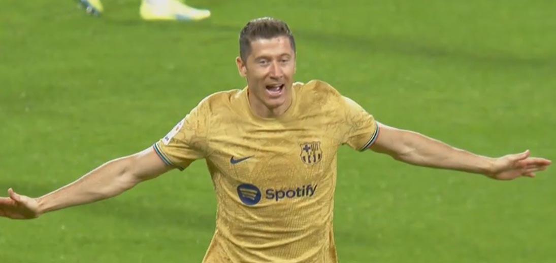 45 segundos y Robert Lewandowski se estrena como goleador del Barcelona en la Liga de España