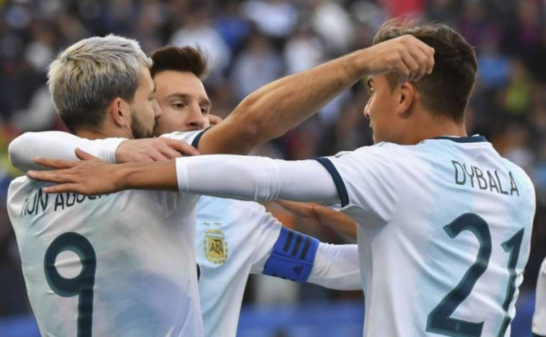 Messi estuvo en el partido contra Chile el pasado sábado donde Agüero y Dybala anotaron por Argentina.