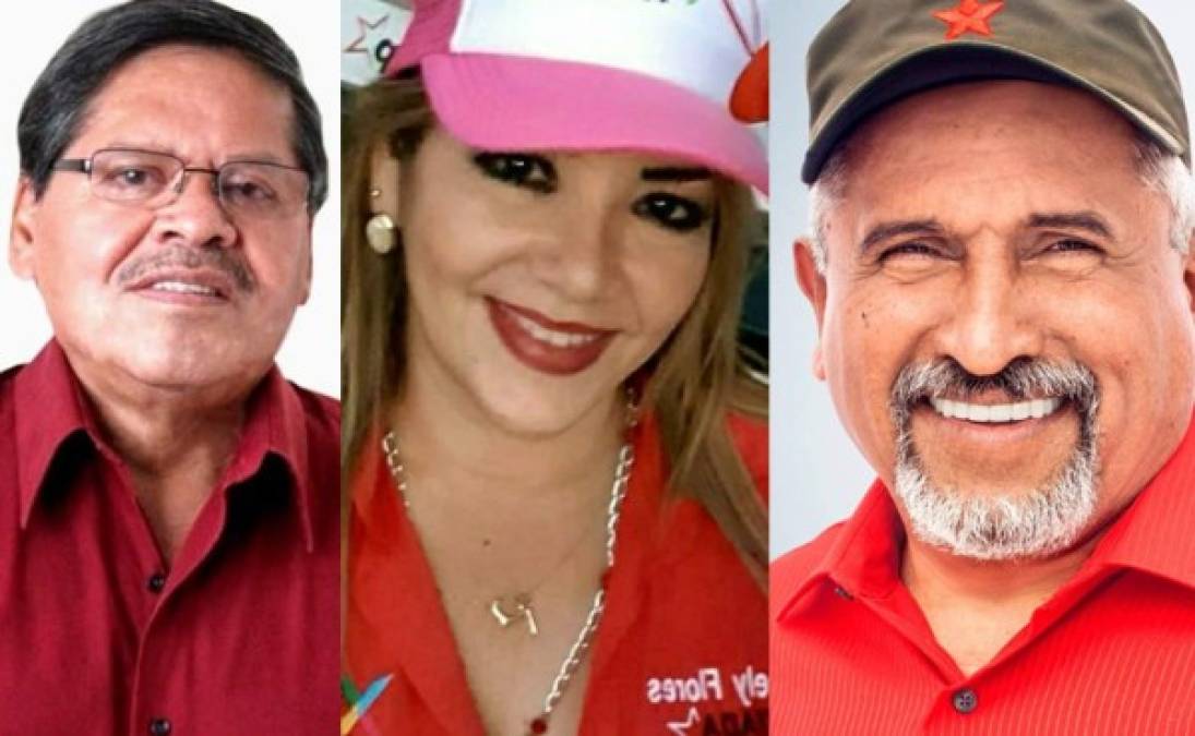 Rafael Alegría, Aracely Flores Bueso y Juan Barahona son los primeros tres precandidatos a diputados en la papeleta de Francisco Morazán por el movimiento de Libre FRP que lidera Xiomara Castro, esposa del expresidente Manuel Zelaya Rosales.