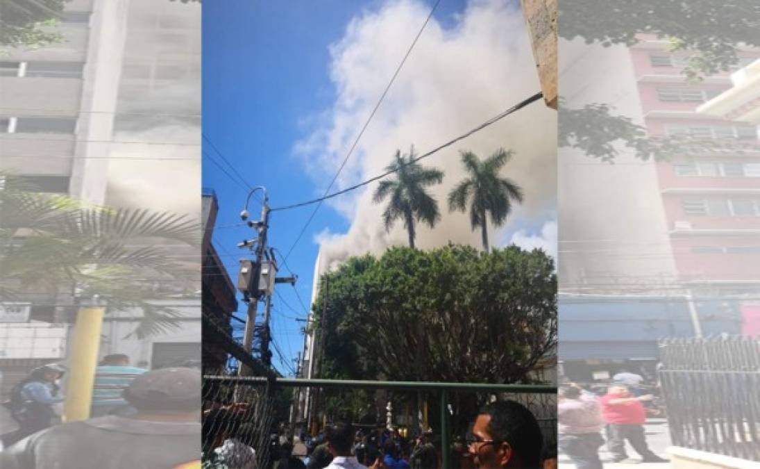 El siniestro comenzó mientras protestantes de la Plataforma por la Salud y Educación realizaban su marcha y se trasladaban al casco histórico de la ciudad.