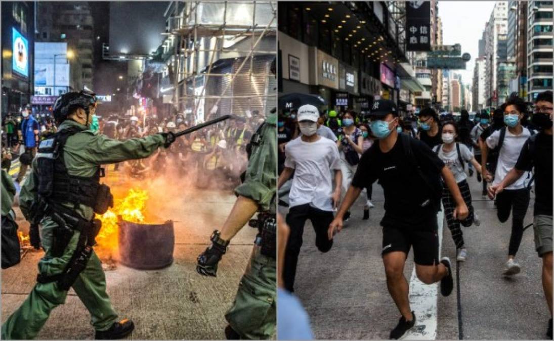 Las protestas volvieron hoy a las calles de Hong Kong para oponerse al debate parlamentario local de una propuesta de ley que podría criminalizar los insultos al himno chino, en un momento en el que Pekín debate otra controvertida ley de seguridad en su parlamento, cuya reunión anual concluye este jueves.