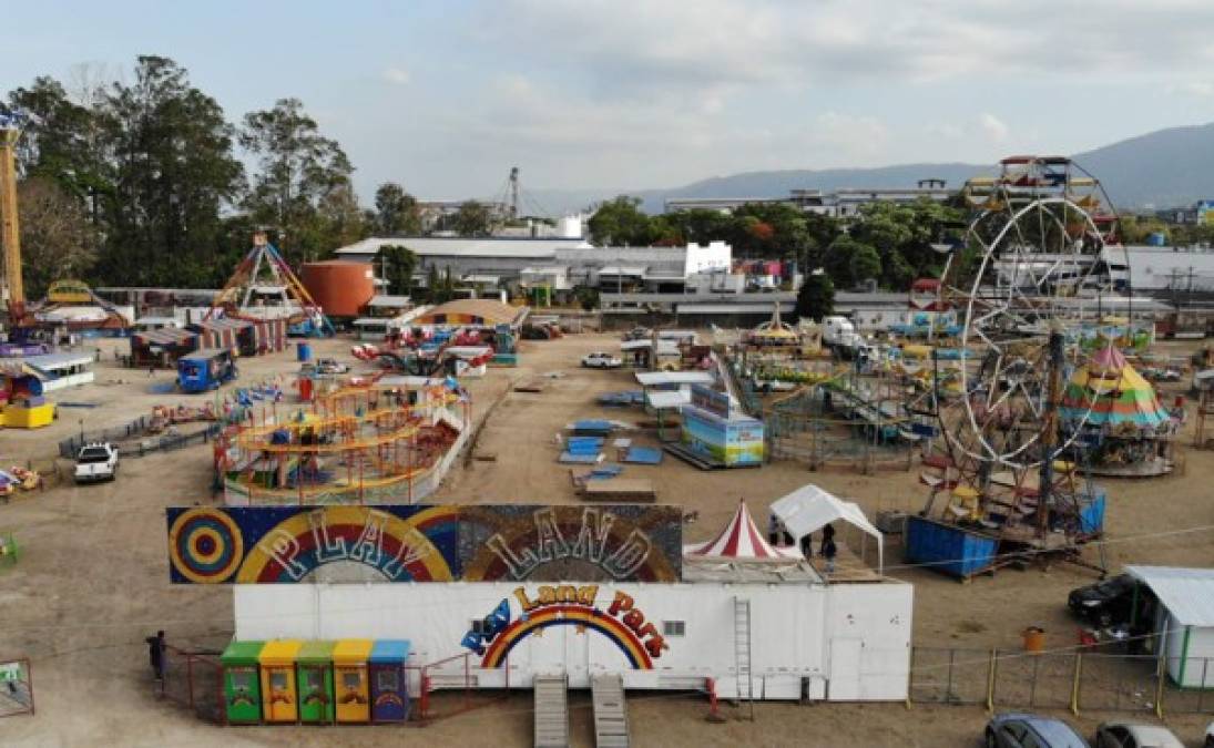 Los juegos son conocidos como Play Land Park y están a la espera de miles de personas en los próximos 15 días restantes en San Pedro Sula.