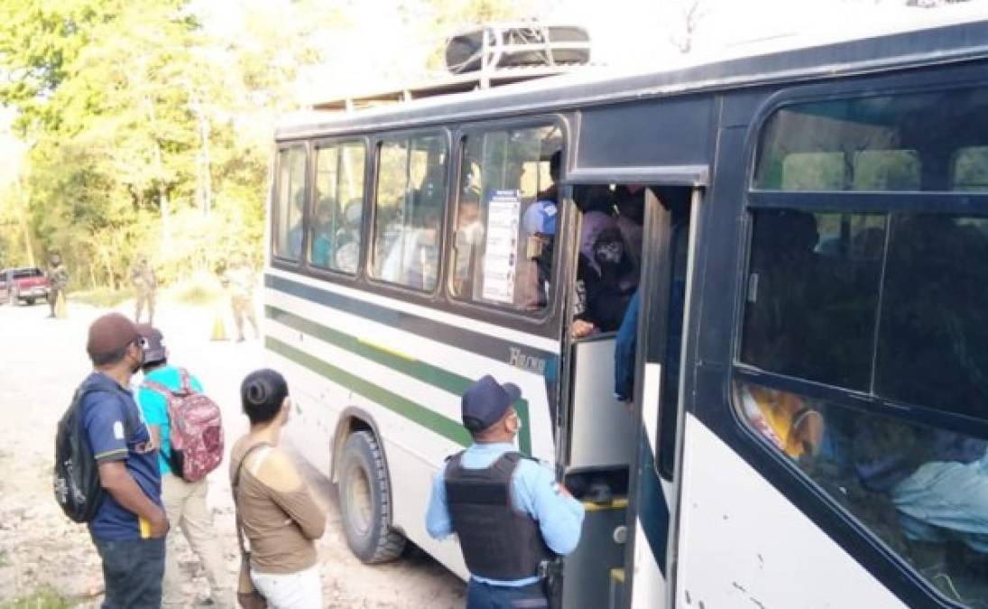 Para constatar medidas de bioseguridad se inspeccionan unidades de transporte público de Marcala, La Paz, y La Esperanza, Intibucá.