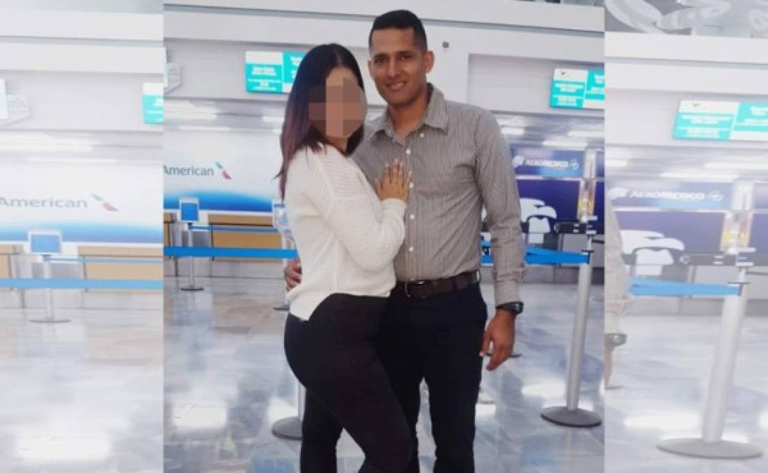 Su gran amor era su esposa, la mayoría de sus fotografías eran con ella en diferentes etapas de su vida. Aquí en el aeropuerto de San Pedro Sula.