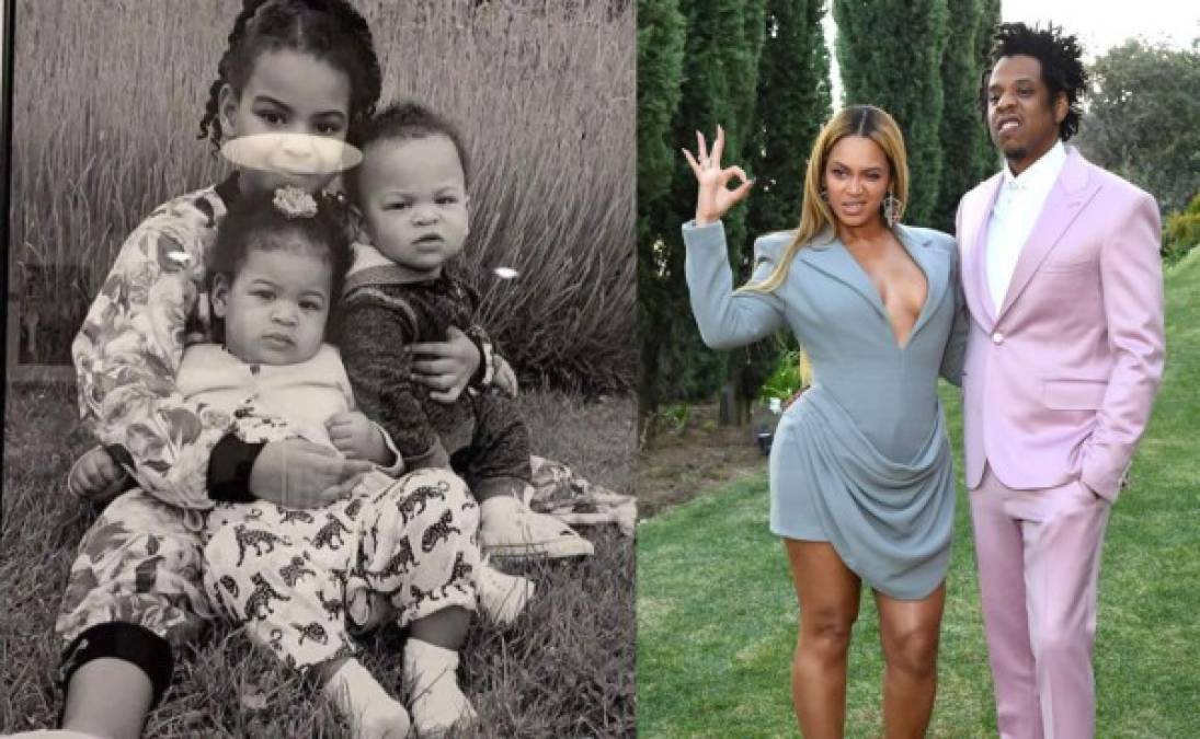 2. En la segunda posición están los hijos de Beyoncé y Jay-z, Blue Ivy, Rumi y Sir, con $500 millones de dólares.