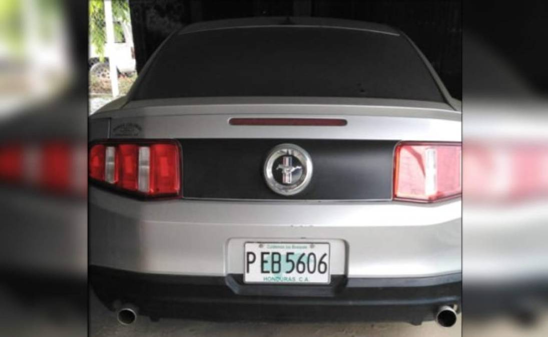 El Ministerio Pública decomisó en la operación Minerva vehículos, entre ellos un Ford Mustang, a una estructura criminal dedicada en lavado de activos, muerte de mujeres, trata de personas en Choloma, Cortés.