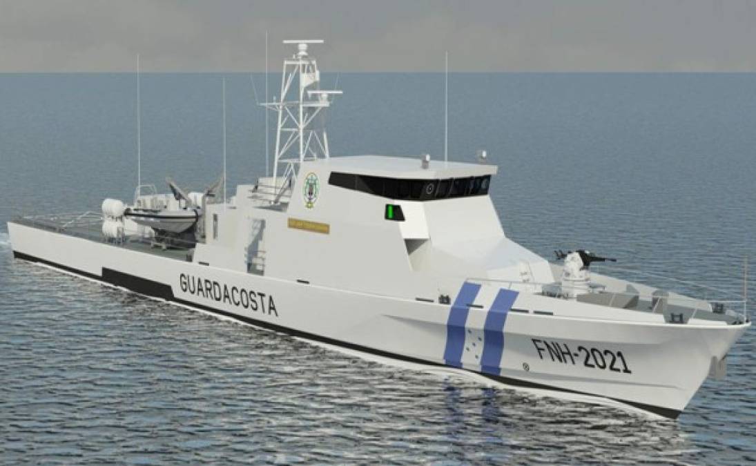 El nuevo potente buque patrullero de Honduras