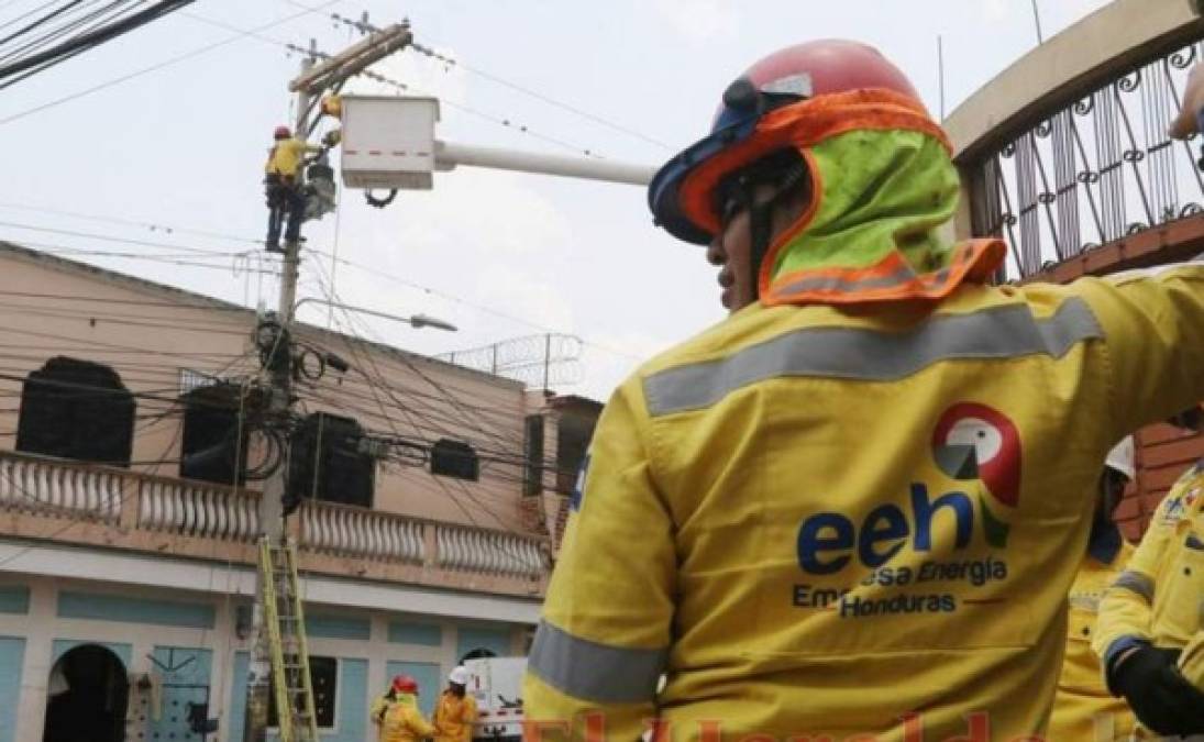 De momento no se registran cortes de energía para San Pedro Sula.