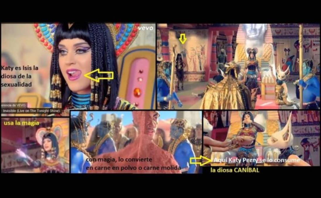 El video ‘Dark Horse’ de katy Perry fue el más visto del año en Youtube. Usuarios en la red dicen que el poder que tiene la cantante con los Illuminatis la hizo lograr este puesto.
