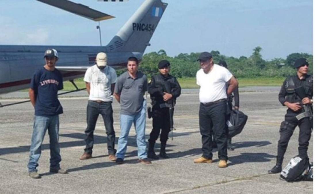En ese mismo operativo,se detuvo a Luis Arnulfo Peña Arita, Carlos Humberto Rodas Ramos y Carlos Roberto Pinto Sarabia, todos hondureños.