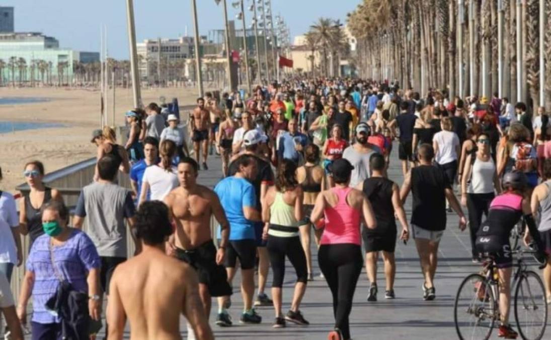 España: millones de personas salen a pasear y hacer deporte en primer día de relajación en medio de coronavirus