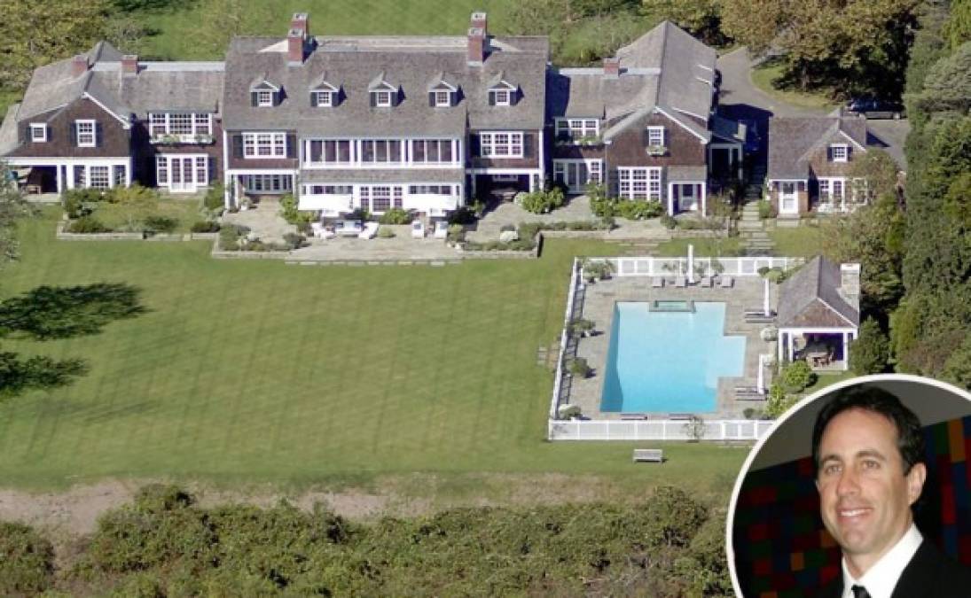 Jerry Seinfeld: mansión valuada en 32 millones de dólares. Una de las casas de descanso más caras es la de este actor y comediante.