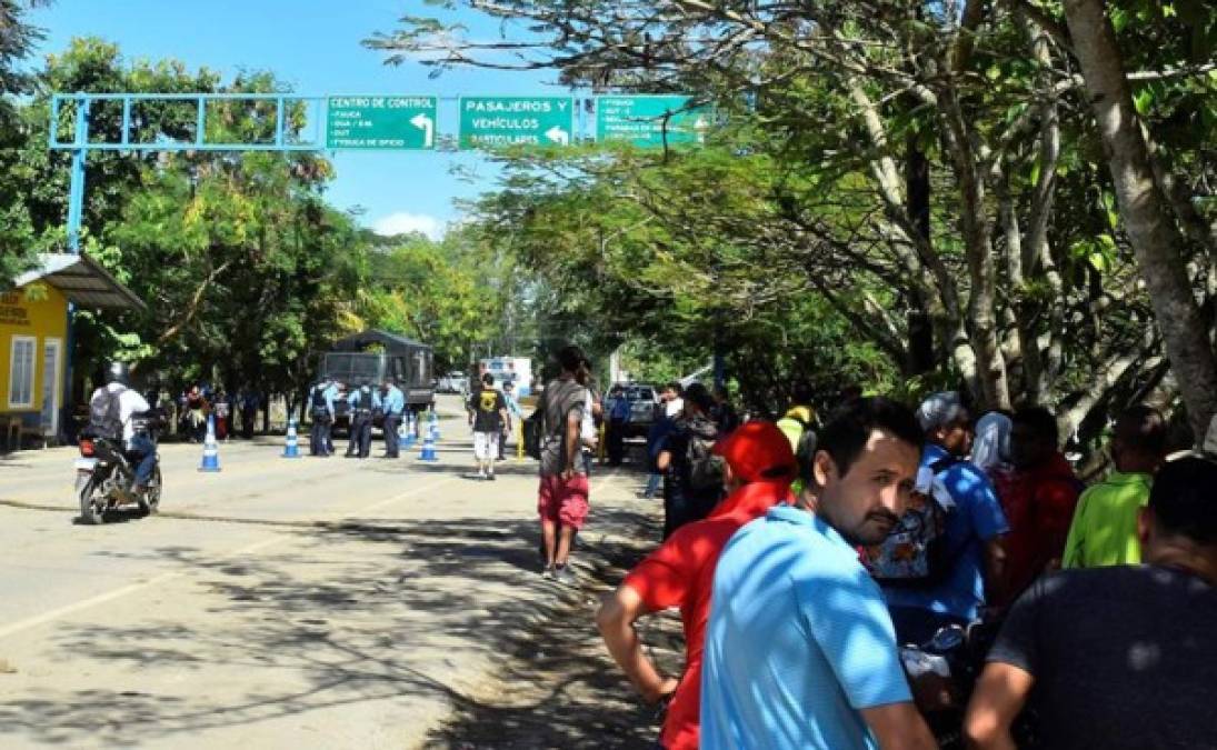 Así fue la llegada de la caravana de migrantes hondureños a la frontera con Guatemala