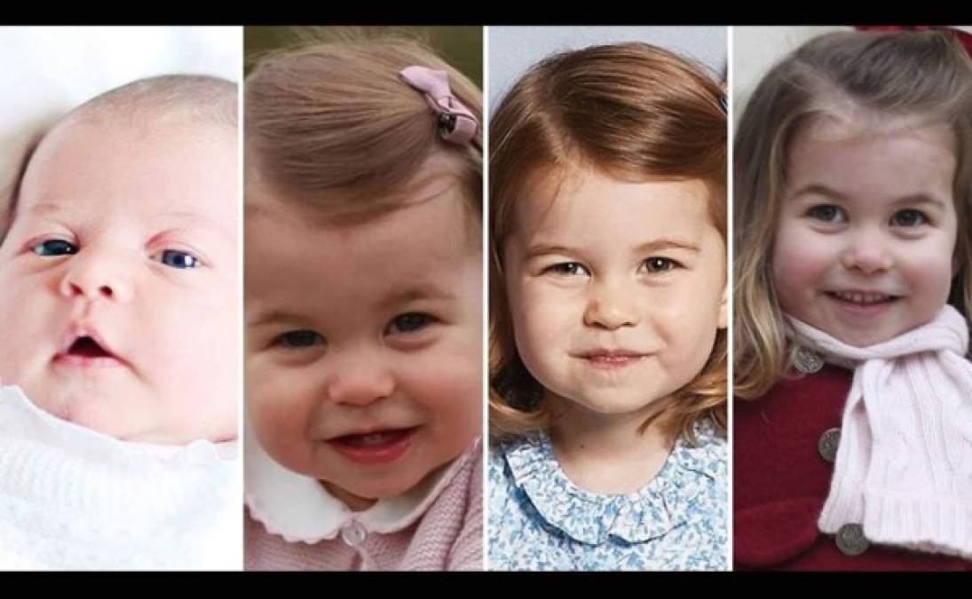 Charlotte, nacida un 02 de abril del 2015, es la segunda de los hijos de Kate y William, que acaban de cumplir 09 años de casados el pasado 29 de abril. Los Cambridge también son padres de los príncipes George y Louis.