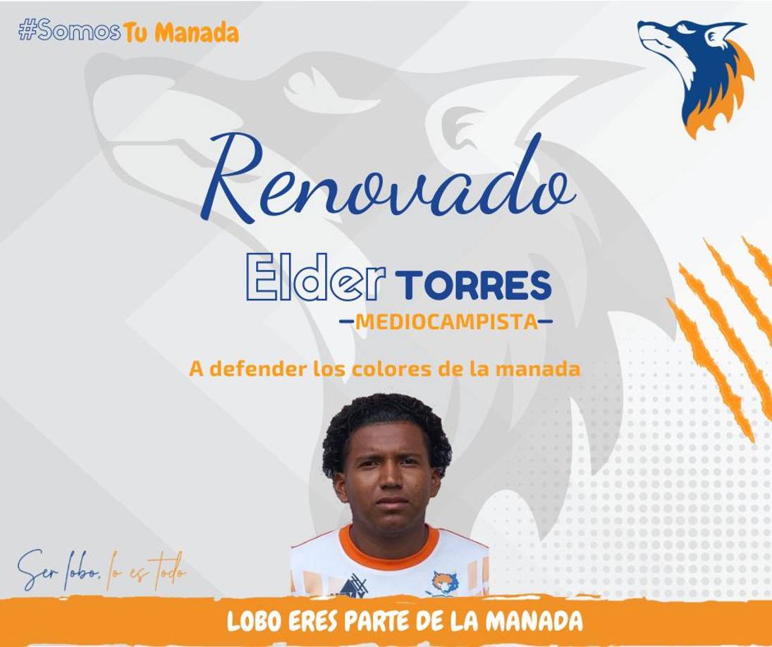 Los Lobos de la UPN anunciaron la renovación del mediocampista Elder Torres.