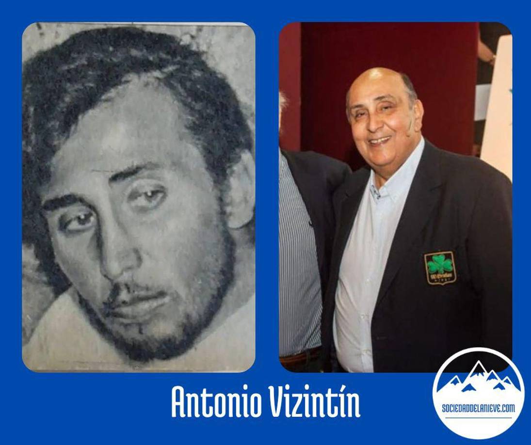 Antonio Vizintín (Tintín): También era un antiguo alumno del <b>Colegio Stella Maris</b> del barrio de Carrasco (Montevídeo) y jugaba en la posición de pilar en el equipo de rugby de ex-alumnos <b>Old Christians Club</b>.Vizintín tenía tan solo <b>19 años</b> en el momento del siniestro aéreo. A consecuencia del accidente, sufrió múltiples contusiones y se fracturó dos costillas.<b>También tenía una herida grave en el brazo</b> que sangraba abundantemente. No se dieron cuenta hasta el día siguiente. Perdió mucha sangre, y durante los primeros días estuvo convaleciente. Tras el accidente, Vizintín ha tenido que enfrentarse a diversas <b>dificultades en su vida</b>. Su primer matrimonio acabó en divorcio y su segunda esposa (con la que tuvo 2 hijos) falleció en trágicas circunstancias. Ha vuelto a casarse por tercera vez. Trabajó en una empresa importadora de productos químicos y <b>vive en Carrasco</b>.