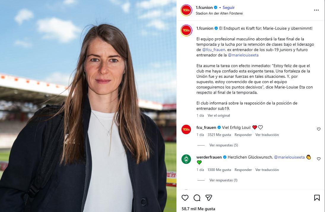 Revuelo: mujer dirigirá por primera vez a un histórico club de Europa