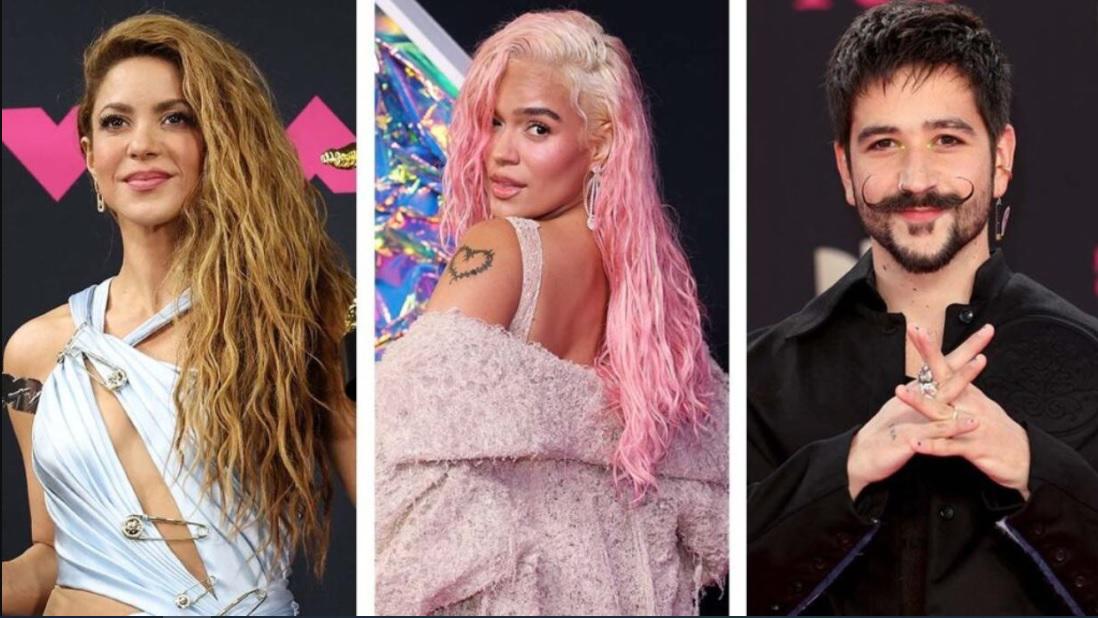 Shakira, Karol G y Camilo, los más nominados en los Latin Grammy 2023