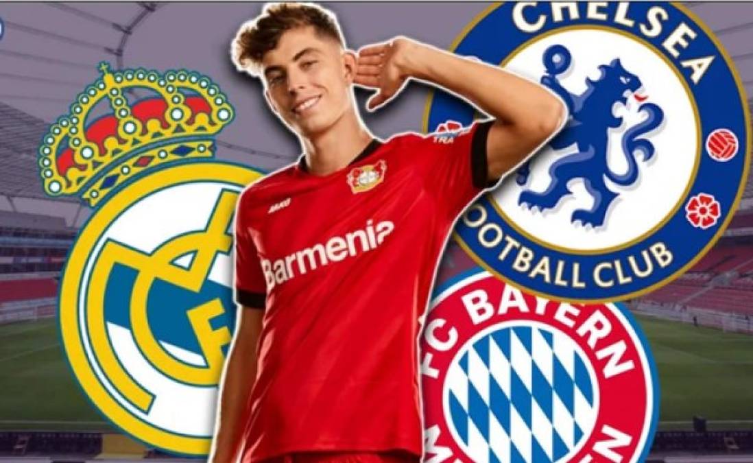 El Chelsea parece que tiene más opciones de fichar a Kai Havertz, según informa el 'Daily Express'. Puede ser el tercer bombazo del mercado que haría el equipo blue y de hacerlo, formaría una delantera temible junto a Timo Werner y Hakim Ziyech.<br/><br/>Al delantero del Bayer Leverkusen se lo pelean los grandes de Europa, incluido el Real Madrid.