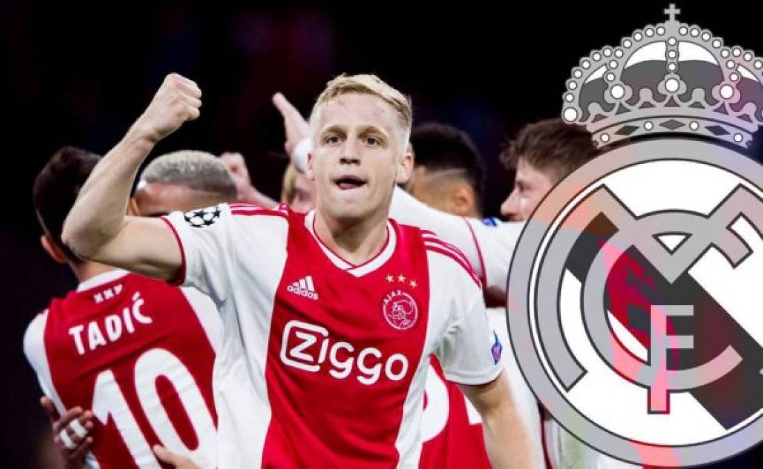 Donny van de Beek: Diario Marca señala que en el Real Madrid están desesperados por fichar al centrocampista holandés.