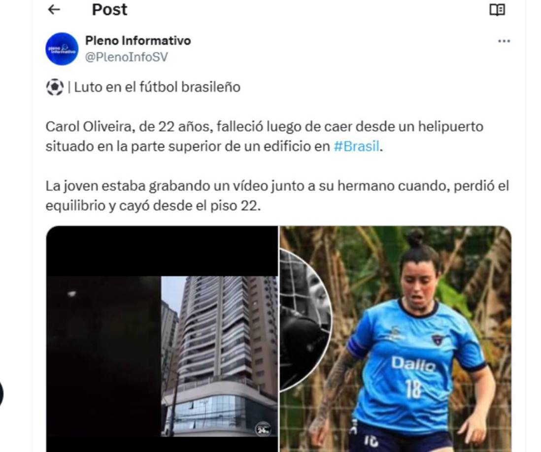 Las redes sociales se inundaron con mensajes de duelo y recuerdos compartidos por amigos, familiares y compañeros de equipo.