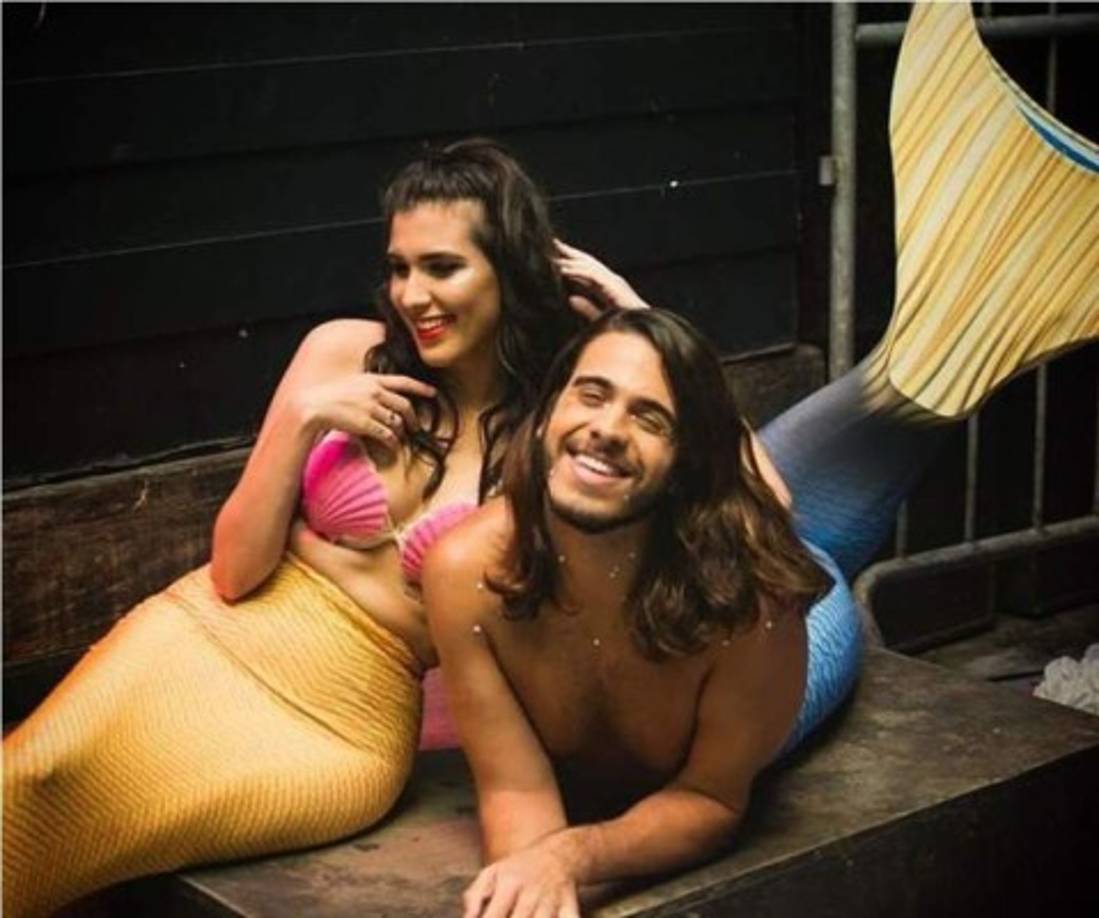 Este joven de 22 años si que se inspiró por la película de 'La Sirenita'. <br/>