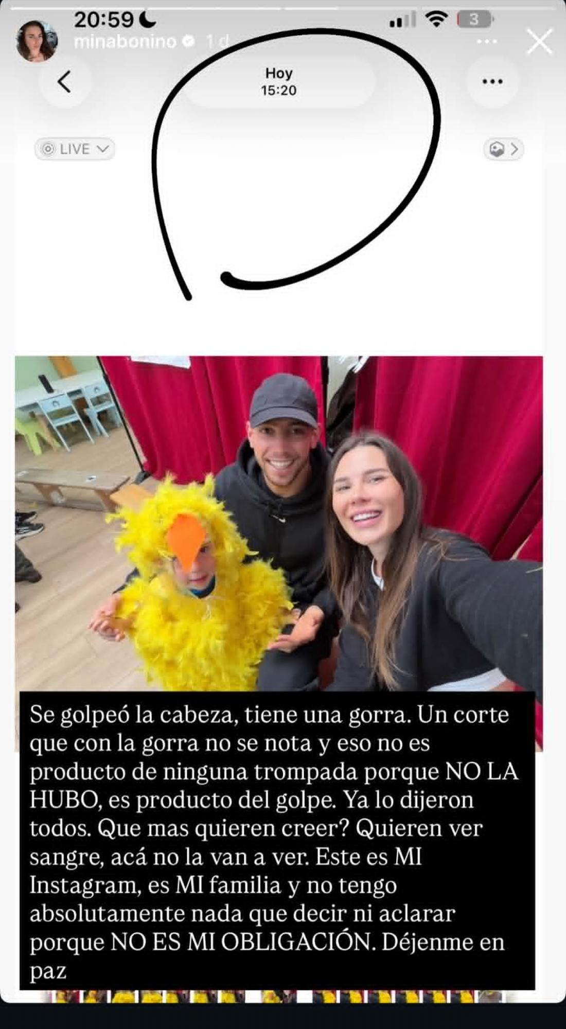 Mina Bonino revela imágenes del rostro de Valverde tras pelea y explota: “Quieren ver sangre”