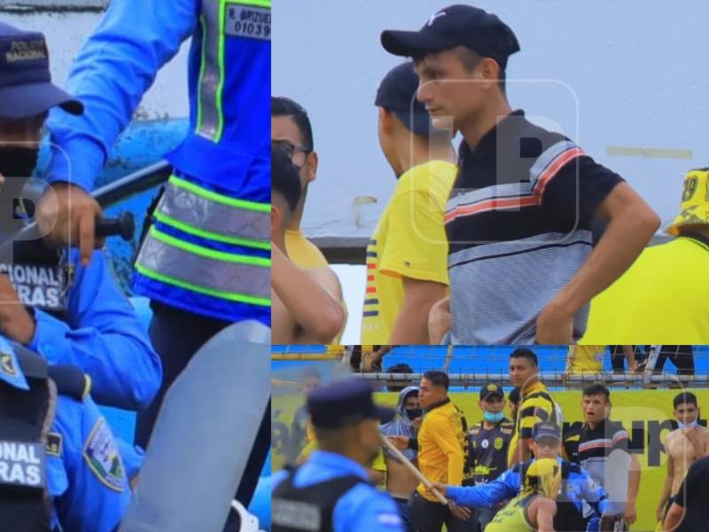 Diario LA PRENSA te muestra en exclusiva las inéditas fotos del individuo que atacó a la mujer policía el pasado domingo en la Gran Final del fútbol hondureño.