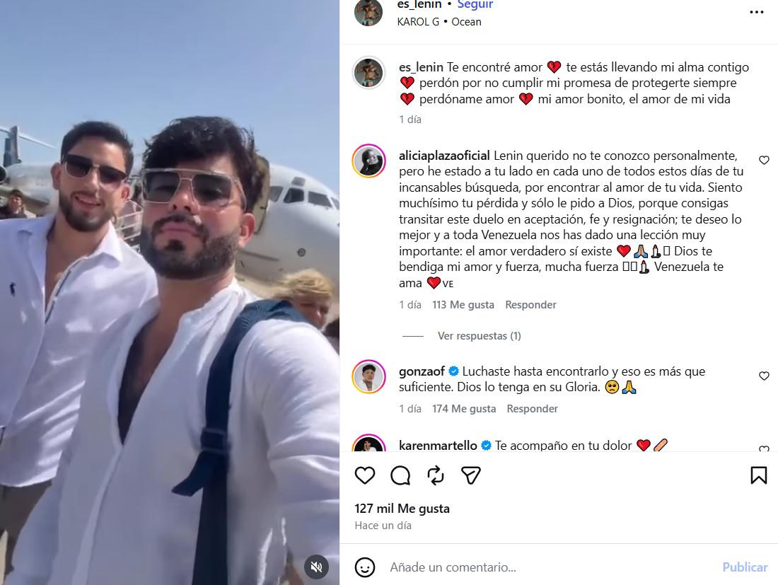 Mister Venezuela se despide de su pareja tras una búsqueda de 17 días